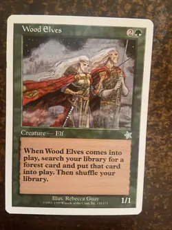 Wood Elves - Starter 1999 Magic MTG LP - Image 1