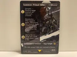 1x NM Summon: Primal Odin (Borderless) Final Fantasy Regular MTG - Image 1
