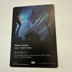 Watery Grave FOIL Borderless 286 Edge of Eternities EOS MTG Rare Land Unplayed - Image 1