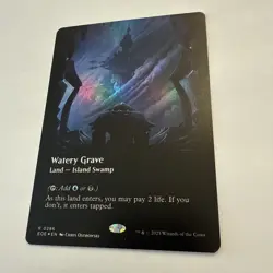 Watery Grave FOIL Borderless 286 Edge of Eternities EOS MTG Rare Land Unplayed - Image 3