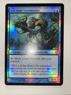 Sea Gate Loremaster FOIL MP MTG Zendikar - Image 1