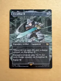 Excalibur II, Borderless Art, Final Fantasy, MTG NM R 0352 Non Foil - Image 1