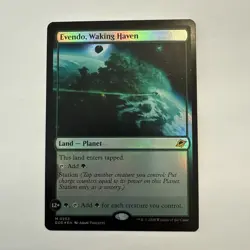 Evendo, Waking Haven FOIL 253 Edge of Eternities EOS MTG Mythic Land Unplayed NM - Image 1