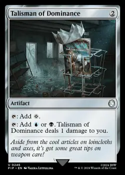 1 x Talisman of Dominance - Foil - Universes Beyond: Fallout - NM-Mint - MTG - Image 1