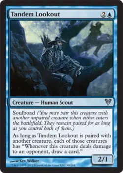 1 x Tandem Lookout - Foil - Avacyn Restored - Light Play - MTG - Image 1