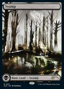 1 x Swamp (1401) - Foil - Secret Lair - NM-Mint - MTG - Image 1