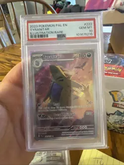 Pokemon Tyranitar 222 Paldea Evolved 222/193 Illustration Rare Gem MINT PSA 10 - Image 1