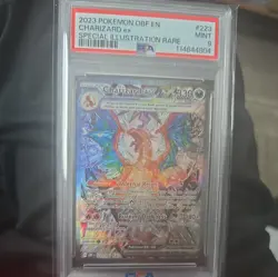 2023 POKEMON OBF EN-OBSIDIAN FLAMES #223 CHARIZARD EX 223/197 PSA 9 MINT! - Image 1