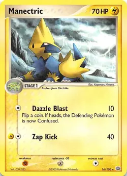 Manectric 16/106 Emerald Pokemon 002297 - Image 1