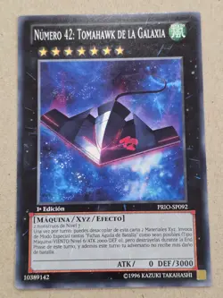 Number 42: Galaxy Tomahawk●YUGIOH●PRIO●2014●COMMON●1st ED●SPANISH●NM●E198 - Image 1