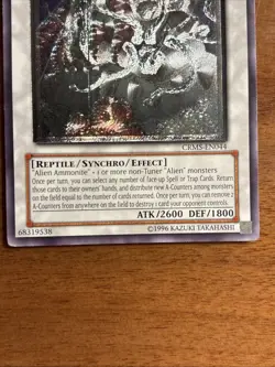 1x Cosmic Fortress Gol'Gar Grey Misprint Shifted Yugioh Ultimate MP CRMS-EN044 - Image 3