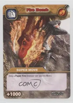 2008 Dinosaur King Trading Card Game Series 1: Fire Bomb #DKCG-109 0kb5 - Image 1