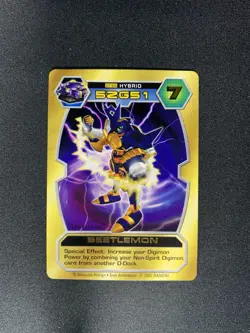 Digimon D-Tector Card Game 1st Edition Beetlemon DT-68 Gold Text - Image 1
