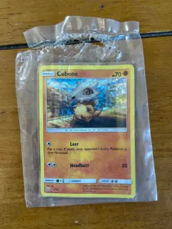 DAMAGED Cubone 7/12 Holo Pokemon McDonalds 2018 Promo English Card - Image 1