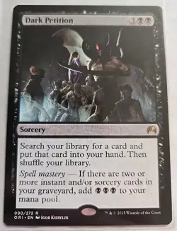 2015 Wizard Coast Magic The Gathering Magic Origins Dark Petition 90 Gaming Card - Image 1