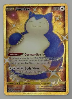 Snorlax Secret Rare Gold Card Chilling Reign 224/198 Pokemon Tcg Nm-M - Image 1