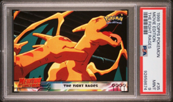 Topps Charizard The Fight Rages Pokemon Card Movie Edition #35 - PSA 9 - Image 1