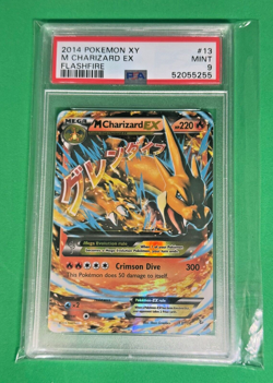 2014 Pokemon XY Flashfire Card - Ultra Rare - M Charizard EX 13/106 - PSA 9 - Image 1