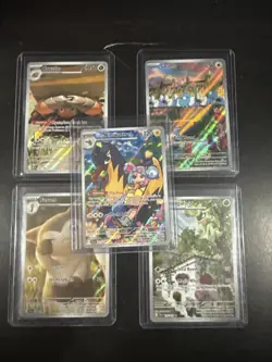 Lot Of 5 | Pokemon TCG Art Rare Scarlet & Violet Cards - Image 1