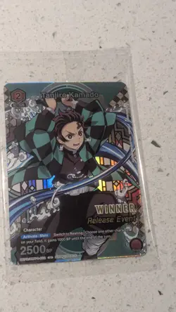 Tanjiro Kamado KMY-1-072 Winner Promo Union Arena Card SEALED Demon Slayer - Image 1
