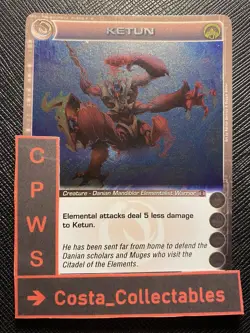 KETUN - CHOOSE STATS - 1ST ED - RARE - ALLIANCES UNRAVELED - CHAOTIC CARD - NM - Image 1