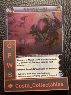 IHUN'KALIN PSIONIC MASTER - CHOOSE YOUR STATS - 1ST ED - RARE - CHAOTIC CARD NM - Image 1
