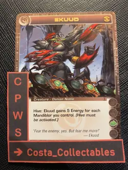 EKUUD - CHOOSE YOUR STATS - RARE - 1ST ED - DAWN OF PERIM - CHAOTIC CARD - NM - Image 1