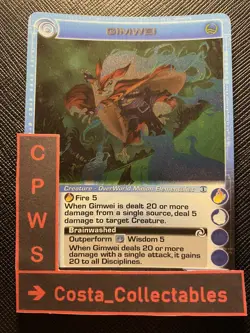 GIMWEI - CHOOSE YOUR STATS - RARE - RISE OF THE OLIGARCH - CHAOTIC CARD - NM - Image 1