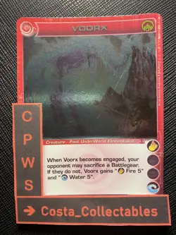 VOORX - CHOOSE STATS - RARE - 1ST ED - AU PAST CREATURE - CHAOTIC CARD NM - Image 1