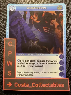 PORTHYN - CHOOSE STATS - 1ST ED - RARE - ALLIANCES UNRAVELED - CHAOTIC CARD - NM - Image 1