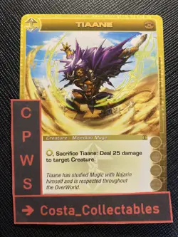 TIAANE - CHOOSE YOUR STATS - RARE - 1ST ED - DAWN OF PERIM - CHAOTIC CARD - NM - Image 1