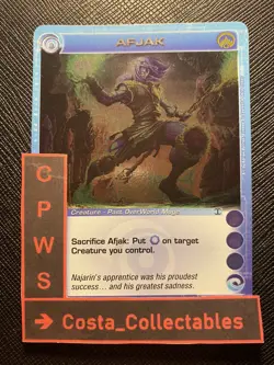 AFJAK - CHOOSE STATS - RARE - 1ST ED - AU PAST CREATURE - CHAOTIC CARD NM - Image 1