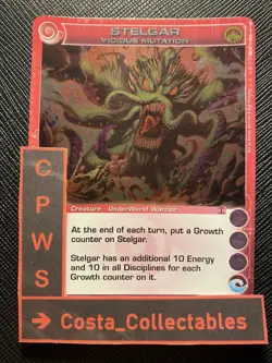 STELGAR VICIOUS MUTATION - CHOOSE YOUR STATS - 1ST ED - RARE - CHAOTIC CARD - NM - Image 1