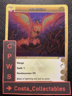 NINREN - CHOOSE STATS - 1ST ED - RARE - ALLIANCES UNRAVELED - CHAOTIC CARD - NM - Image 1
