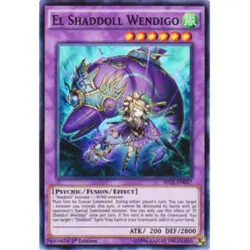 Yugioh! El Shaddoll Wendigo - SECE-EN047 - Super Rare - 1st Edition Near Mint, E - Image 1