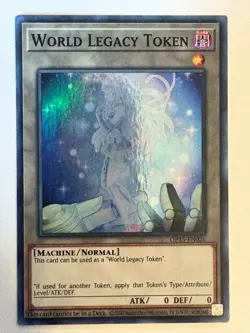 YUGIOH- World Legacy Token - OP15-EN026 - Super Rare - Limited Edition - Image 1