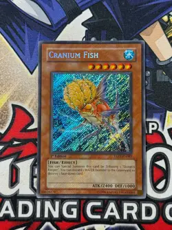 Yugioh Cranium Fish TAEV-EN083 1st Edition Secret Rare NM Foil Bleed - Image 1