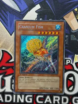 Yugioh Cranium Fish TAEV-EN083 1st Edition Secret Rare NM Foil Bleed - Image 2