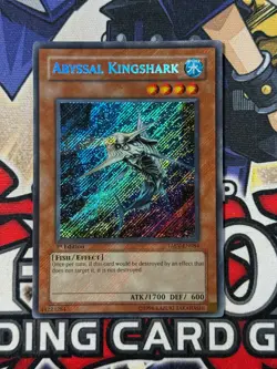 Yugioh Abyssal Kingshark TAEV-EN084 1st Edition Secret Rare NM FOIL BLEED - Image 3