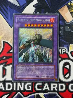 Yugioh Elemental Hero Magma Neos TAEV-EN043 1st Edition Secret Rare BLEED NM - Image 1