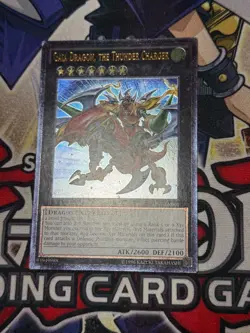Yugioh Gaia Dragon, the Thunder Charger AP07-EN001 Ultimate Rare LP - Image 3