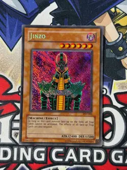 Yugioh Jinzo PSV-000 Secret Rare REVERSE FOIL VLP/NM Unlimited - Image 1