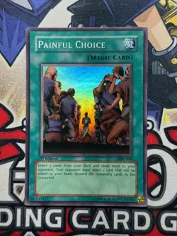 Yugioh Painful Choice MRL-048 1st Edition NM Super Rare - Image 3