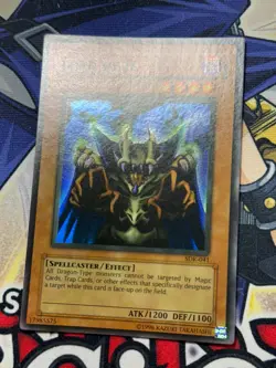 Yugioh Lord of D. SDK-041 Unlimited Super Rare MP Back Wrinkle Clean Original - Image 2