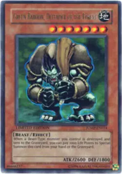 Yugioh Green Baboon, Defender of The Forest JUMP-EN014 Ultra Rare Limited Ed LP - Image 1