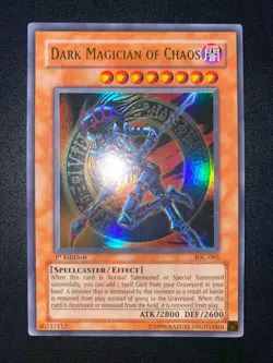 YU-GI-OH! DARK MAGICIAN OF CHAOS ULTRA RARE IOC-065 1ST EDITION ENGLISH EX - Image 1