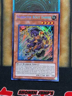 Yugioh Gladiator Beast Darius LCGX-EN244 Secret Rare LP - Image 1