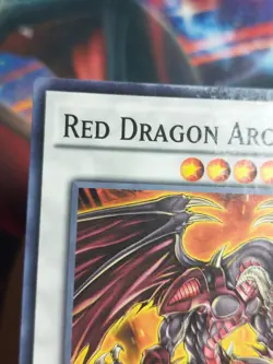 1st ed Red Dragon Archfiend LC5D-EN069 Common Yugioh Card Moderate Play - Image 4