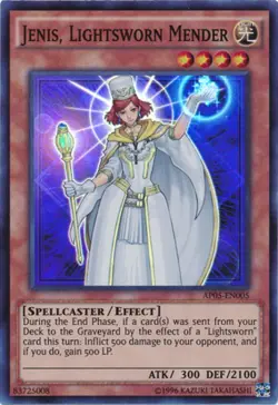 Yugioh: 1x Jenis, Lightsworn Mender - AP05-EN005 - Super Rare - Unlimited Editio - Image 1