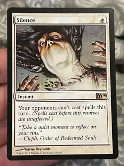 Silence Core Set 2014 (M14) Regular Lightly Played MTG - Image 1